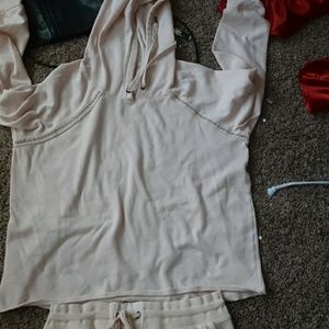 cropped hoodie and short shorts